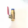 Interruptor de Descarga de Agua para Máquina de Moldeo por Inyección 3/8 Válvula de Latón Engrosada de Agua de Refrigeración Conector de Válvula de Bola de Agua para Molde