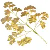 Hojas de Banyan Doradas y Plateadas, Hojas de Ginkgo, Ramas Artificiales, Paisajismo de Jardín de Plástico, Decoración de Hojas Doradas, Alta Simulación