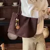 Bolsa de camurça outonal para mulheres, tote para o dia a dia, nova bolsa de ombro de grande capacidade, casual, fashion, versátil 2026