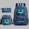 Nuevo Elfo Baokemeng Pokémon Juego Periférico Mochila Bolsa de Almuerzo Estuche Tres Piezas Mochila Escolar Luminosa