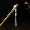 Horquilla Antigua de Imitación de Sándalo de Alta Calidad Broche Elegante para el Cabello Borla de Madera Accesorios para el Cabello Paso a Paso Hanfu Cheongsam