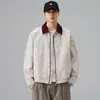 Chaqueta de trabajo Detroit para hombre primavera/otoño 2026 lavada vintage mezclilla pura corta estilo biker