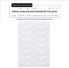 Enxerto de cílios isolamento de cílios separação de papel superior e inferior adesivos de cílios alunos iniciantes praticam adesivos de posicionamento