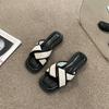 Pantuflas Planas de Hada para Mujer Verano para Exterior 2023 Celebridad de Internet Estilo Francés Estilo Chanel de Alta Gama Sandalias de Playa para la Costa