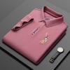 2026 Verano Nuevo Estilo Camisa Polo de Algodón Puro para Hombre de Manga Corta Ligera Camiseta de Negocios Cuello Solapa Holgada Camiseta de Hombre Top