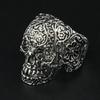 Anillo de Calavera Ojo Color Cristal Punk Hip Hop Transfronterizo Súper Ventas Calavera Anillo Exagerado Anillo Abierto Ajustable