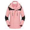 Procesamiento y Personalización de Chaqueta Delgada de Montañismo con Combinación de Colores Blanco y Negro, Simple, Moderna, Cálida y Cómoda Chaqueta de Felpa