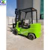 Empilhadeira de transporte de logística elétrica, quatro fulcros, equilíbrio, armazém, material de transporte, veículo, dirigindo, empilhamento, ferramenta, veículo