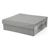 Caja de Almacenamiento de Sábanas No Tejidas Transfronteriza, Caja de Almacenamiento Plegable para Ropa de Armario Doméstico con Tapa y Ventana Visible