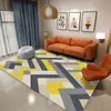 Nueva Alfombra de Piso Sala de Estar Dormitorio Lujo Ligero Alta Calidad Simple Cobertura Total Sofá Alfombra de Piso Grande Mesa de Café Limpiable Alfombra de Mesita de Noche