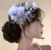 Atmósfera Super de Hada, Pasador de Flor Rosa Puro y Deseable, Accesorio para el Cabello con Borla de Flor Fresca para Permanente, Nuevo Adorno para el Cabello Elegante Estilo Chino Hanfu