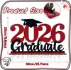 Adornos de Madera para la Temporada de Graduación 2026, Accesorios para Fotos de Fiesta Estilo Birrete de Licenciado, Regalos de Decoración para Escritorio
