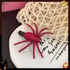 Pinza para el Cabello de Araña Oscura Divertida de Halloween Cos Disfraz de Pequeño Diablo Accesorios para Fotos de Vacaciones Accesorios para el Cabello Tocado de Broma
