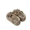 Moda Infantil Nueva de Otoño Zapatos de Cuero Elegantes para Niños Niñas Mary Janes Retro Franceses con Lunares Slip-ons Zapatos Planos