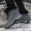 Botas de Nieve de Invierno de Gran Tamaño con Forro Polar Transfronterizas, Botas de Algodón Cálidas de Caña Alta para Pareja, Zapatos de Algodón Impermeables Antideslizantes para Exteriores para Protección contra el Frío