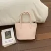Bolsa Balde Pequena Portátil Estilo Coreano Bolsa Transversal para Mulheres Novo Estilo Textura de Alta Qualidade Elegante Casual para o Dia a Dia Bolsa de Ombro