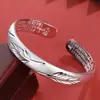 Pulseira de Folha Fosca Abertura Quente do Tiktok, Pulseira de Folha Floral, Pulseira Atrai-Riqueza, Atacado em Estoque
