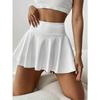 Saia Curta Sexy de Verão Feminina Cintura Alta Roupa Feminina Saia Zíper Casual Harajuku Coreana Y2K Minissaia Plissada