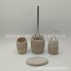 Kit de baño juego de 4 piezas artículos sanitarios juego de lavado de baño de cuatro piezas resina arena de relleno hotel lavabo baño