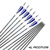 Flecha de Carbono com Pena Real Accmos Diâmetro Interno 6.2 Arco Recurvo Composto de Caça Americano Flecha de Carbono para Exportação Multi-Flexão Venda Quente