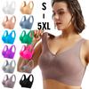 Ropa interior de talla grande para mujer, pecho pequeño, push-up, chica gordita, sin aros, sujetador deportivo de yoga, fino, acolchado, chaleco de belleza sexual