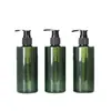 Frasco Dispensador de Água para Shampoo 250ml Plástico Pet Frasco Vazio Frasco com Bomba para Álcool em Gel Verde Fabricante