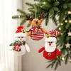 Decoraciones Navideñas Tela Tejida Muñeco Viejo Muñeco de Nieve Colgante Muñeca Colgante de Regalo Accesorios para Árbol de Navidad Venta al por Mayor