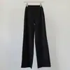 Nuevos pantalones de yoga de estilo europeo y americano con sensación de segunda piel, doblemente pulidos, para mujer, pantalones largos casuales holgados de pierna ancha, de cintura alta, levanta glúteos con forma de melocotón, largos para fitness de otoño
