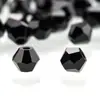 Cuentas sueltas de cristal de dos puntas con borde superior, de 4 mm, para manualidades, accesorios de joyería