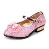 2026 Novo Modelo Sapatos de Princesa para Meninas Mais Velhas, Sapatos Individuais Infantis com Laço, Sapatos para Meninas, Sapatos de Couro para Estudantes, Um Par no Atacado