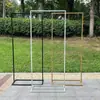 Nuevos accesorios para bodas: arco/marco de hierro forjado, decoración de boda al aire libre, letrero/soporte indicador de área de bienvenida.
