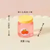 Muñeca de Juguete de Comida con Forma de Corazón Artificial de Dibujos Animados Casa de Muñecas Pegamento de Crema Hecho a Mano Decoración DIY Resina de Escritorio Pequeños Adornos