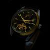 Reloj mecánico automático con volante grande hueco para hombre, resistente al agua, luminoso, con luna, multifuncional, de alta gama, atractivo para hombre.