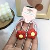 Jackson Yi te envió una pequeña flor roja para el pelo, goma elástica roja con flor, anillo para el pelo de película para niños