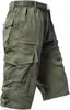 Pantalones Cortos Cargo Rectos de Verano para Hombre Cross-Border 2026, Elegantes Casuales Tácticos con Múltiples Bolsillos para Viajero, Venta al por Mayor