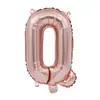 Decoração de Aniversário Casamento Versão Americana Balões de Filme de Alumínio com Letras 16 polegadas Letras A-Z Balões de Folha de Alumínio Rose Gold Atacado