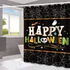 Cortina de Chuveiro Halloween Fantasma Abóbora Amazon Casa Impermeável e à Prova de Mofo Cortina de Chuveiro Divisória de Banheiro Cortina de Chuveiro