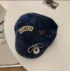 Gorra Octogonal Retro de Cuero con Visera Corta de Corea del Sur para Niños, Primavera y Otoño, Viajes al Aire Libre, Versátil, Muestra la Cara, Pequeña Moda, Tendencia