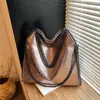 Bolso de Cadena Simple Clásico, Bolso de Mano de Moda Europea y Americana, Bolso de Hombro, Bolso Plegable para el Trabajo de Mujer, Bolso Tote, Bolso Cruzado Casual