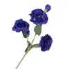Flores Artificiais com 4 Cabeças de Lisianthus para Casamento e Decoração de Casa, Arranjo de Flores de Lisianthus de Cabeceira, Flores Artificiais, Adereços de Fotografia, Flores Artificiais Atacado