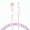 Cable de Datos con Luz LED Hueca de Colores 120W Carga Súper Rápida Adecuado para Apple Tipo-C Cable de Carga Fuente de Fábrica