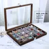 Caja de Exhibición Dividida para Almacenamiento de Minerales de Cristal Natural Acabado Caja de Exhibición Piedra Bruta Gema Mineral Cristal Piedra con Forma Caja de Almacenamiento