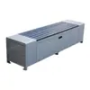 Caixa de Ferramentas para Trabalhador de Saneamento Externo, Assento de Aço Inoxidável, Cadeira de Parque, Banco para Trabalhador de Limpeza, Caixa de Armazenamento, Recipiente de Armazenamento