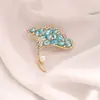 Broche de Laço Coração Simples para Mulheres, Corsage de Luxo, Alfinete Anti-Exposição para Gola Feminina, Alfinete de Cardigã, Acessório de Roupa