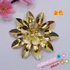 Novedades, Accesorios Hechos a Mano para DIY, Decoraciones Metálicas para Ropa de Espectáculo, Accesorios, Decoraciones para la Cabeza 11 # Flores Metálicas