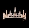 Corona Nupcial Diadema Tocado Boda Coreano Cumpleaños 18 años Adulto Regalo Corona de Cristal Vestido de Princesa Accesorios para el Cabello