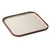 Plato Kaiba de Melamina Vajilla Restaurante Hot Pot Retro Imitación Porcelana Plato Lateral Comercial Rectangular con Compartimentos Plato para Snacks
