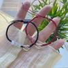 Pulsera de Hilo Rojo Corazón de Cristal Rojo Fresa para Parejas de Mujeres, Pulsera Tejida Estudiante DIY Hecha a Mano de Nicho, Venta de Liquidación