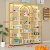 Armário expositor de cosméticos de prateleira, expositor, armário de produtos para salão de beleza e unhas de luxo leve, armário expositor, prateleira de armazenamento, multifuncional