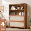 Estantería, unidad de almacenamiento, librero de pie, gabinete de almacenamiento infantil, almacenamiento de pared, gabinete lateral a prueba de polvo para el hogar con puertas.